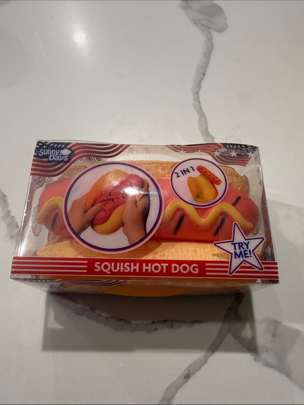 Squish Hot Dog Toy